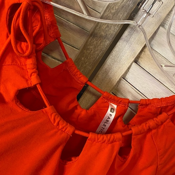 Women’s Fabletics Orange Long Sleeve Top - Picture 3 of 8